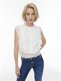 ONLKARO S/L LACE TOP NOOS WVN cloud dancer