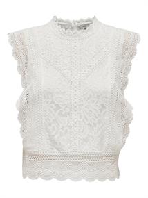 ONLKARO S/L LACE TOP NOOS WVN cloud dancer