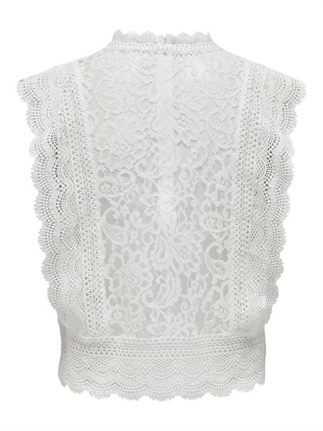 ONLKARO S/L LACE TOP NOOS WVN cloud dancer