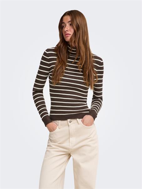 ONLKAROL L/S ROLLNECK PULLOVER KNT NOOS coffee bean