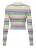 ONLKAROL LS CROP RIB BUTTON POLO CC KNT birch