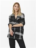 ONLKAROLINA L/S SHIRT NOOS WVN black-black-cloud dancer