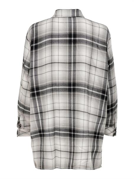 ONLKAROLINA L/S SHIRT NOOS WVN black-black-cloud dancer