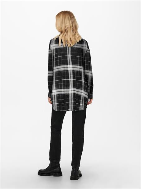 ONLKAROLINA L/S SHIRT NOOS WVN black-black-cloud dancer
