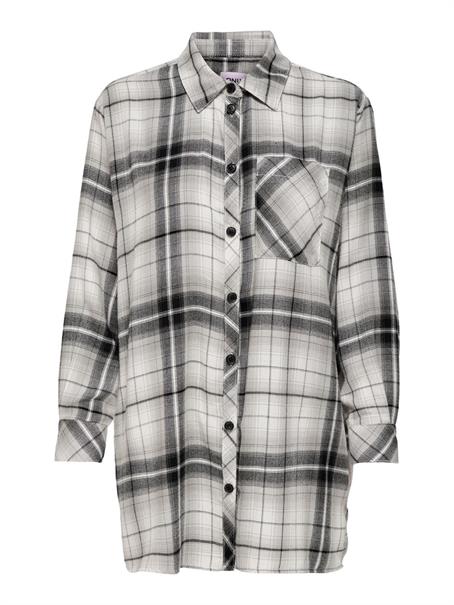 ONLKAROLINA L/S SHIRT NOOS WVN black-black-cloud dancer