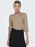 ONLKATIA L/S HIGHNECK PULLOVER KNT NOOS braun2