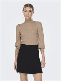 ONLKATIA L/S HIGHNECK PULLOVER KNT NOOS braun2