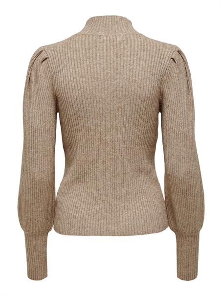 ONLKATIA L/S HIGHNECK PULLOVER KNT NOOS braun2