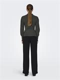 ONLKATIA L/S HIGHNECK PULLOVER KNT NOOS dark grey melange