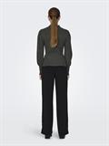 -ONLKATIA LIFE L/S HIGHNE PULL KNT NOOS dark grey melange
