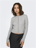 -ONLKATIA LIFE LS BUTTON CARDI KNT NOOS light grey melange