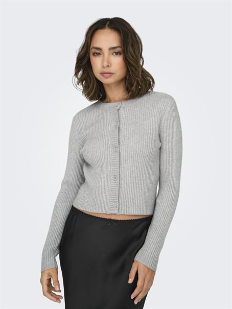 -ONLKATIA LIFE LS BUTTON CARDI KNT NOOS light grey melange