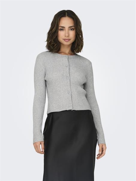 -ONLKATIA LIFE LS BUTTON CARDI KNT NOOS light grey melange