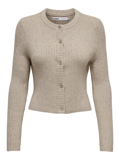 ONLKATIA LIFE LS BUTTON CARDI KNT NOOS mocha meringue