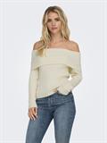 ONLKATIA LIFE LS OFF SHOULDER KNT NOOS whitecap gray