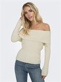 ONLKATIA LIFE LS OFF SHOULDER KNT NOOS whitecap gray