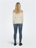 ONLKATIA LIFE LS OFF SHOULDER KNT NOOS whitecap gray