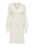 ONLKATIA LIFE LS V-NECK DRESS KNT whitecap gray