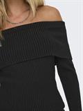 ONLKATIA LS OFF SHOULDER KNT NOOS black