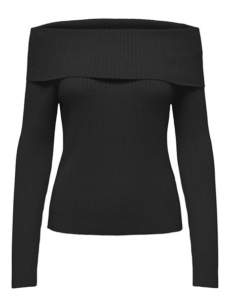 ONLKATIA LS OFF SHOULDER KNT NOOS black