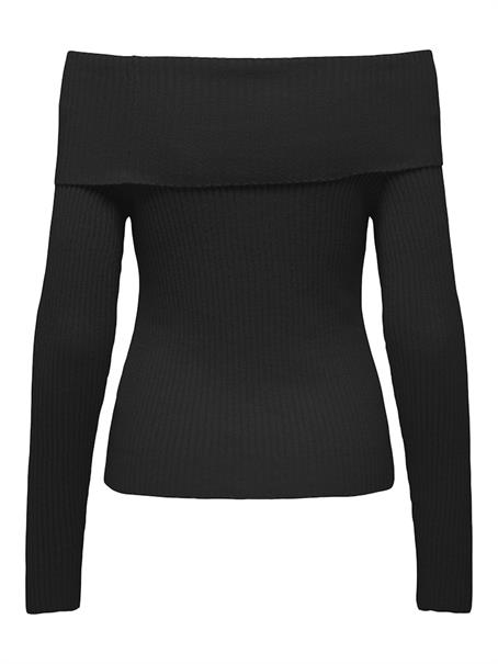 ONLKATIA LS OFF SHOULDER KNT NOOS black