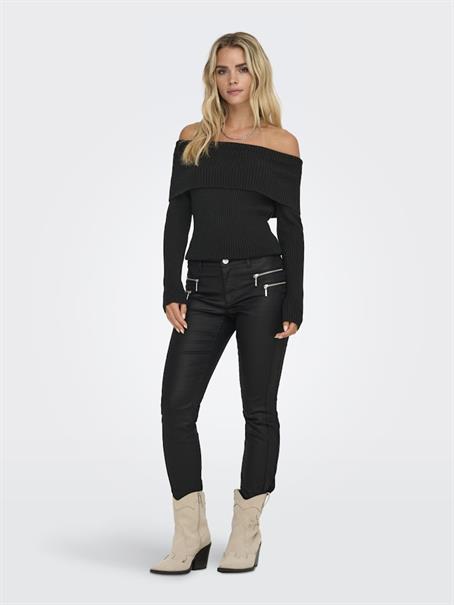 ONLKATIA LS OFF SHOULDER KNT NOOS black