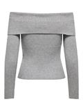 ONLKATIA LS OFF SHOULDER KNT NOOS ultimate grey