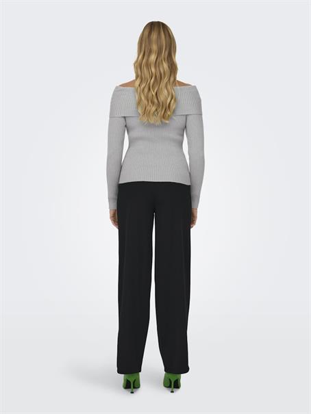 ONLKATIA LS OFF SHOULDER KNT NOOS ultimate grey