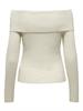 ONLKATIA LS OFF SHOULDER KNT NOOS whitecap gray