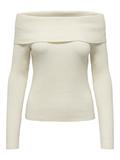 ONLKATIA LS OFF SHOULDER KNT NOOS whitecap gray