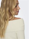 ONLKATIA LS OFF SHOULDER KNT NOOS whitecap gray