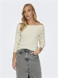 ONLKATIA LS OFF SHOULDER KNT NOOS whitecap gray