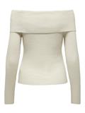 ONLKATIA LS OFF SHOULDER KNT NOOS whitecap gray