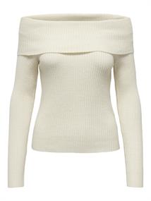 ONLKATIA LS OFF SHOULDER KNT NOOS whitecap gray