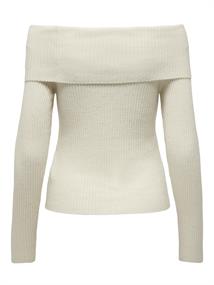ONLKATIA LS OFF SHOULDER KNT NOOS whitecap gray
