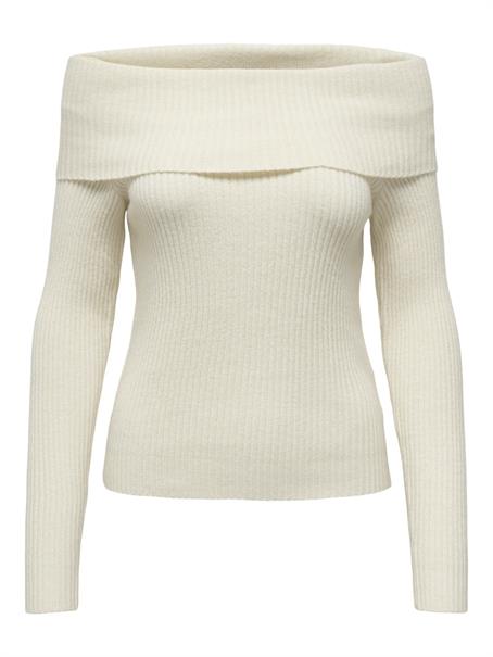 ONLKATIA LS OFF SHOULDER KNT NOOS whitecap gray