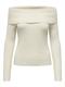 ONLKATIA LS OFF SHOULDER KNT NOOS whitecap gray