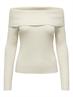 ONLKATIA LS OFF SHOULDER KNT NOOS whitecap gray