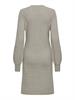 ONLKATIA LS V-NECK DRESS KNT mocha meringue