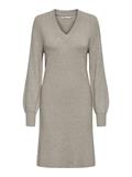 ONLKATIA LS V-NECK DRESS KNT mocha meringue
