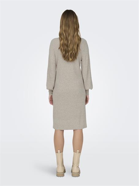 ONLKATIA LS V-NECK DRESS KNT mocha meringue
