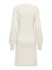 ONLKATIA LS V-NECK DRESS KNT whitecap gray