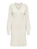 ONLKATIA LS V-NECK DRESS KNT whitecap gray