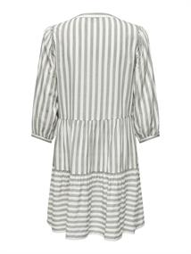 ONLKAYA LIFE 3/4 PUFF SHORT DRESS WVN cloud dancer2