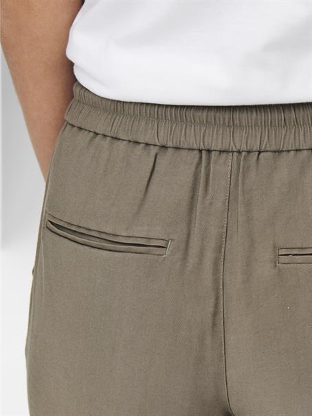 ONLKELDA-EMERY MW PULL-UP PANTS PNT NOOS walnut