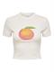ONLKELLY LIFE S/S SHORT PRINT TOP BOXJRS cloud dancer1