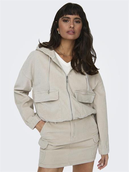 ONLKENZIE L/S CORD JACKET PNT NOOS hellgrau2