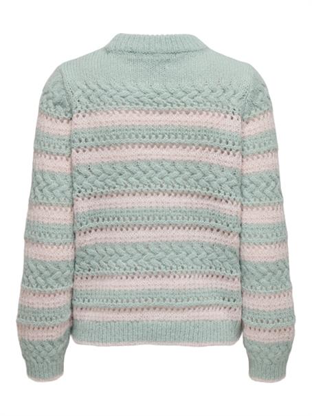 ONLKIMA LS LIFE STRIPE O-NECK CC KNT icy morn