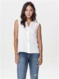 ONLKIMMI S/L TOP WVN NOOS white