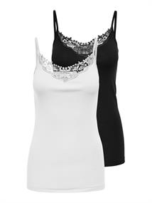 ONLKIRA LACE SINGLET 2PACK NOOS black 4